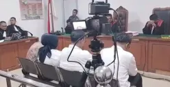 Tiga anggota DPRD OKU saat menjalani sidang vonis di Pengadilan Negeri Palembang (Sumber: Istimewa)