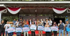 Bank Sumsel Babel mendukung UMKM melalui program CSR di Sembawa Color Run 2025 (Sumber: Istimewa)