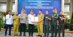 Pemkab Muba menandatangani Nota Kesepahaman (MoU) bersama Badan Narkotika Nasional (BNN) Provinsi Sumatera Selatan. (Sumber: Istimewa)