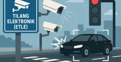 Ilustrasi tilang elektronik/ETLE (Sumber: sumsel.co/AI)