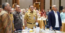 Sekda Sumsel Edward Candra dalam 2nd Sriwijaya Economic Forum 2025 di Palembang. (Sumber: Istimewa)
