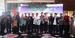 Momen kebersamaan para kepala daerah Sumatera Selatan dalam forum Sumsel Mandiri Pangan di Ballroom Hotel Novotel Palembang. (Sumber: Istimewa)
