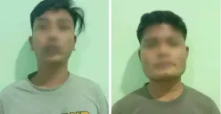 Dua pelaku pengeroyokan yang merenggut nyawa Abdullah Ismail alias IIS (35) di kawasan Lorong Sepakat Jaya II. (Sumber: Istimewa)