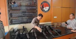 Polda Sumsel melakukan audit menyeluruh terhadap senjata api dinas untuk memastikan pengelolaan yang transparan dan mencegah potensi penyalahgunaan. (Sumber: Istimewa)