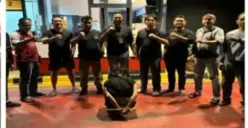 Tim gabungan Polsek Belitang I dan Jatanras Polda Sumsel mengamankan DPO kasus pencurian sepeda motor (Sumber: Istimewa)