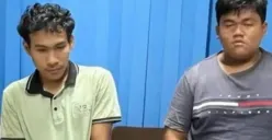 Petugas BNNP Sumsel mengamankan dua kurir sabu antarwilayah beserta kendaraan yang digunakan saat penangkapan di Jalan Lintas Sumatera, Bayung Lencir–Jambi, Kabupaten Musi Banyuasin. (Sumber: Istimewa)