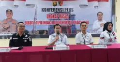 Dirreskrimsus Polda Sumsel Kombes Pol Doni Satrya Sembiring saat memimpin rilis pengungkapan kasus pengoplosan LPG bersubsidi di Palembang. (Sumber: Istimewa)