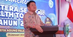 H. Herman Deru saat Launching Sumsel Health Tourism 2026 (Sumber: Istimewa)