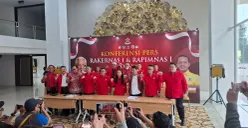 Konferensi Pers DEPINAS SOKSI di Grha DPP Partai Golkar, Senin. (Sumber: Istimewa)