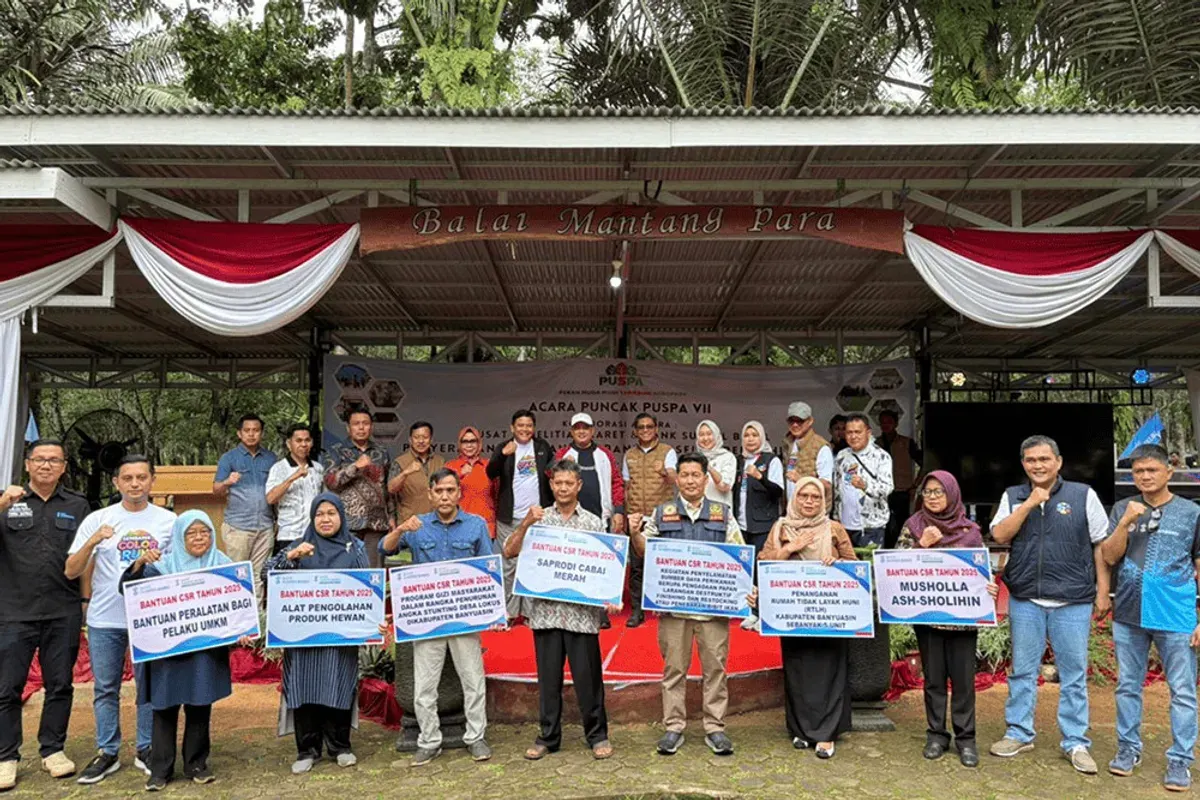 Bank Sumsel Babel mendukung UMKM melalui program CSR di Sembawa Color Run 2025 (Sumber: Istimewa)