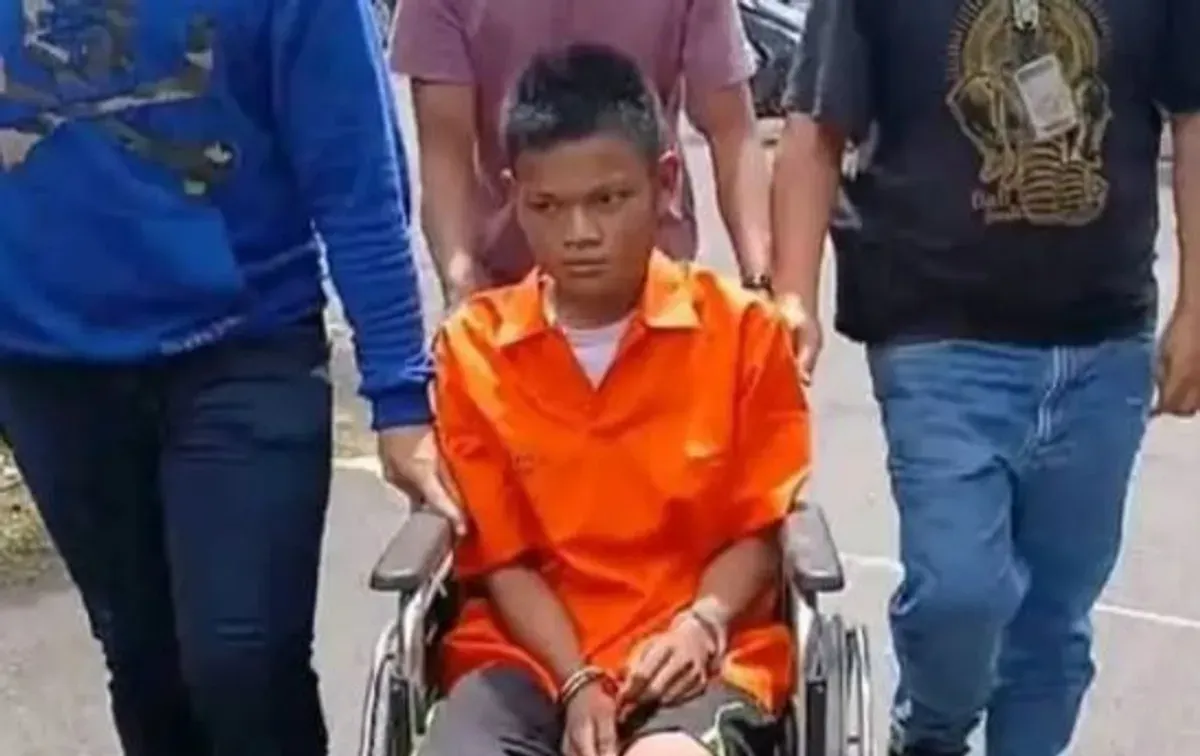 Tersangka berinisial R (20), warga Desa Menang Raya, Kecamatan Pedamaran (Sumber: Istimewa)