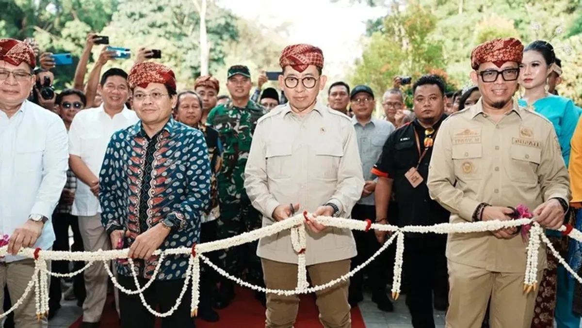 Peresmian Museum Situs Gua Harimau, simbol pelestarian warisan budaya prasejarah Indonesia di Kabupaten Ogan Komering Ulu, Sumsel. (Sumber: Istimewa)