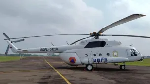 Helikopter water bombing (Sumber: Istimewa)
