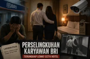 Ilustrasi perselingkuhan karyawan Bank BRI (Sumber: sumsel.co/AI)